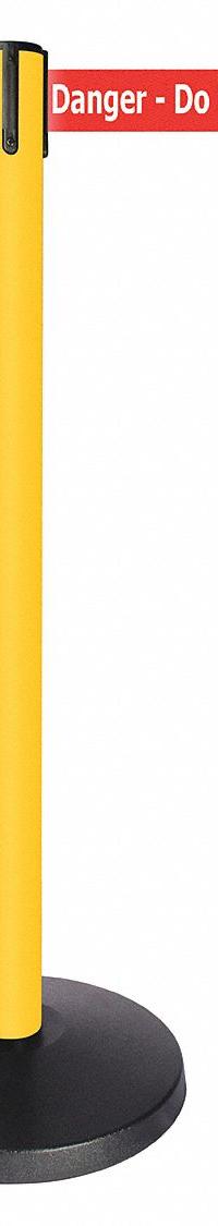 QUEUEWAY Barrier Post with Belt: Red, No Pattern, Danger Do Not Enter, 10 ft Belt Lg, Yellow (MPN QPLUS-35-RI). Key specifications — attr981468: ABS; attr981465: Red; attr981461: QUEUEWAY; attr981440: Metal Alloy; attr981443: Yellow; attr981449: Danger Do Not Enter; attr981448: White.