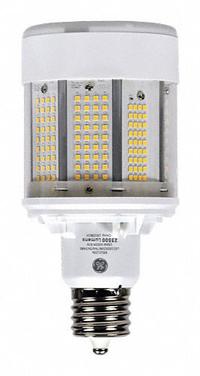 HID Replacement LED Bulb: Corncob ED28, Mogul Screw (EX39), 115 W Watt, 5000K, LED, 120 to 277V (MPN LED115ED28/750). Key specifications — Color Temperature: 5000K; Brand: GE LAMPS; Shatter-Resistant: No.