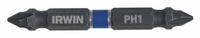 IRWIN Double Ended Driver Bit: Imperial/Metric, Power, PH1 – Phillips Bit Size and Type Side 1, 2 PK (MPN IWAF32DEPH12). Key specifications — attr1132179: Hex; attr1110551: IRWIN; attr1132174: Steel.