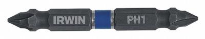 IRWIN Double Ended Driver Bit: Imperial/Metric, Power, PH1 – Phillips Bit Size and Type Side 1 - Double-Ended Driver Bits