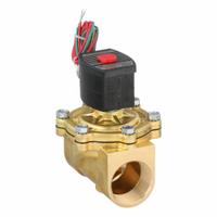 REDHAT Solenoid Valve: 2-Way, Normally Closed, 1 1/2 in Pipe Size, 220V AC, High Flow, Brass Body (MPN EF8210G056). Key specifications — Pipe Size: 1-1/2 in; Voltage: 220V AC; Brand: REDHAT; Coil Enclosure: Explosion Proof.