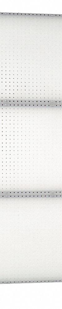 XTRAWALL Pegboard Swing Panel: Round, 1/4 in Peg Hole Size, 72 in x 48 in x 1 1/2 in, White (MPN W1-D). Key specifications — Material: Steel/Polypropylene; Finish: Powder Coated; Peg Hole Shape: Round; Includes: Mounting Hardware; Color: White; Brand: XTRAWALL.