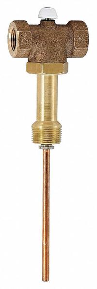 WATTS Automatic Temperature Gas Shutoff Valve: FNPT x FNPT, 1/2 in x 1/2 in Connection Size (MPN LFLL210-5-M2). Key specifications — Brand: WATTS; Body Material: Copper Silicon Alloy.