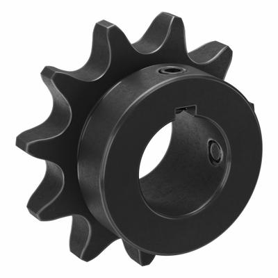 TSUBAKI Single Strand Sprocket: 60, For 3/4 in Chain Pitch, 1 1/8 in Bore Dia, 11 Teeth - Size 60 Fixed-Bore Roller Chain Sprockets