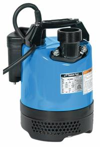 TSURUMI Plug-In Utility Pump: 2/3 hp, 1/4 in Max. Dia. Solids, Continuous Duty, 110V AC, Sensor, NPT (MPN LB-480A-62 (AUTO, 115V)). Key specifications — Shaft Seal Material: Silicone; Impeller Material: Urethane Rubber; Rated Voltage: 110V AC; Volute Material: Rubber; Brand: TSURUMI.