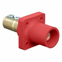 Single Pole Receptacle: Red, Straight Taper Nose Mating, Double Set Screw Termination, 400 A (MPN 16R21-UR). Key specifications — Series: 16; Receptacle Gender: Male; Brand: LEVITON.