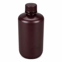 GLOBE SCIENTIFIC Storage Bottle: HDPE, 8.45 fl oz, 250 mL, Amber, 24 mm Screw Closure Size, Unlined (MPN 7560250AMBKS). Key specifications — Body Color: Amber; Closure Attached: Packaged Separately; Brand: GLOBE SCIENTIFIC; Pre-Cleaned: None; Closure Included: Yes.