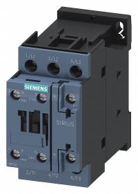 SIEMENS IEC Power Contactor: Non-Reversing, 3 Poles, 3NO Contacts, 12 A, 480V AC Coil (MPN 3RT20241AV60). Key specifications — Brand: SIEMENS; Integrated Surge Suppression: No.