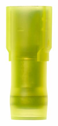3M Wire Disconnect: Female Socket, Yellow, Nylon, Full Coverage, 12 AWG – 10 AWG Wire Size (MPN MNGI10-250DFIK). Key specifications — Brand: 3M; Manufacturer Part Number: MNGI10-250DFIK.