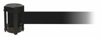TENSABARRIER Barrier Post with Belt: Black, 4 in Overall Ht, 13 ft Belt Lg, No Pattern (MPN CASSETTE MAX-NO-B9X-C). Key specifications — attr193628: TENSABARRIER; attr983760: No Pattern; attr983762: No Legend; attr981605: Receiver and Tape End Piece.