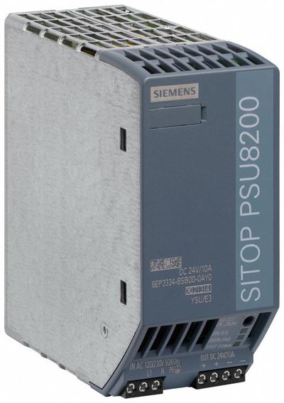 Siemens Stabilized Power Supply: DIN Rail, 240 W Output Power - Rated, 10 A Current - Output - DIN Rail Mount DC Power Supplies