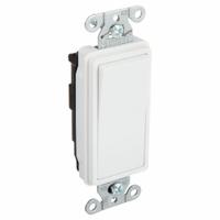BRYANT Wall Switch: Rocker Switch, Single Pole, Maintained, White, 120/277V AC, 20 A (MPN 9901W). Key specifications — Illuminated: No; Voltage Rating: 120/277V AC.
