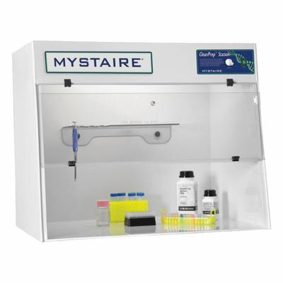 MYSTAIRE Workstation: CleanPrep, 36 in Overall Wd, 29 1/2 in Overall Ht, 24 in Overall Dp - PCR Enclosures