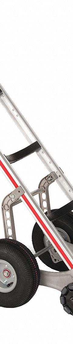 MAGLINER General Purpose Hand Truck: 500 lb, Single-Loop, Silver, Aluminum, Pneumatic, Rubber (MPN HRK55AUA42). Key specifications — Brand: MAGLINER.