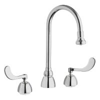 CHICAGO FAUCETS Gooseneck Kitchen/Bathroom Faucet: 786, Cast Brass, Widespread, Deck, 2 Handles (MPN 786-ABCP). Key specifications — Series: 786; Brand: CHICAGO FAUCETS.