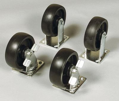 KNAACK Caster Set: Caster Set, Black - Casters & Sets