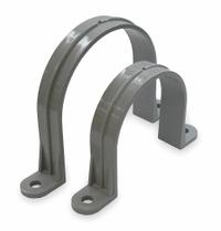 Conduit & Pipe Strap Clamp, Two-Hole: 1 in Trade Size, PVC, PVC Schedule 40 and 80 (MPN 5133738). Key specifications — Color: Gray; Compatible Conduit Type: PVC Schedule 40 and 80; Material: PVC; Brand: CANTEX.