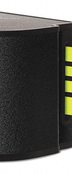 LAVI Retractable Belt Barrier: Fixed Mounting Plate, 18 ft Belt Lg, Caution Messaging, Yellow (MPN 50-3015WB/18/FY/F6). Key specifications — Message Color: Black; Frame Color: Black; Brand: LAVI; Belt Color: Yellow.