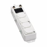 TRIPP LITE Outlet Strip: 5 Outlets, 15 ft Cord Lg, 15 A Current, UL 1363A, White, 5-15P, 2 1/2 in Wd (MPN PS-415-HG-OEMLM). Key specifications — Brand: TRIPP LITE; Mounting Style: Keyhole.