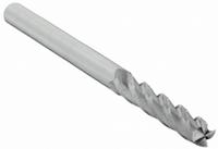 CLEVELAND Square End Mill: Carbide, 4 Flute, 3/16" Mill Dia, 1" LOC, 3" OAL (MPN C61838)