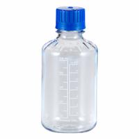 Media Bottle: Polycarbonate, 16.91 fl oz Capacity - oz, 500 mL Capacity - mL, Closure Included (MPN RPC0500). Key specifications — Graduated: Yes; Closure Type: Screw-On; Body Color: Colorless; Brand: APPROVED VENDOR.