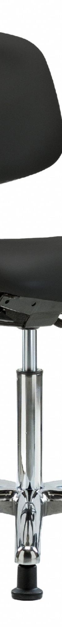 ESD/Cleanroom Task Chair: Vinyl, Arms Included, Ht Range 21 1/2 in to 29 in, 19 in Seat Wd, Adj (MPN BR-NECR-MBCH-CR-T0-A1-NF-EG-ESDBLK). Key specifications — Foot Support: No; Back Tilt Backward: 13.5°; Back Tilt Forward: 10.5°; Base Material: Aluminum; Brand: APPROVED VENDOR; Product Type: Cleanroom Task Chair; Cleanroom Class: ISO 5; ESD-Safe: ESD-Safe.