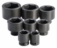 PROTO Impact Socket Set: 3/4 in Drive Size, Small Set (0-50 pieces) Set Size, 8 Pieces, (8) 6-Point (MPN J73104). Key specifications — attr1204251: PROTO; attr1215453: 3/4 in; attr1215454: 1-1/16 in to 2-3/8 in.