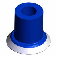 SMC Vacuum Pad: Flat, w/o Adapter, 20 mm Pad Dia, Food Grade Silicone Rubber, Blue, 17 mm Pad Ht, 40 (MPN ZP3P-20PTSF). Key specifications — attr1019136: ZP3P-20PTSF; attr1019138: SMC; attr1019139: 40.