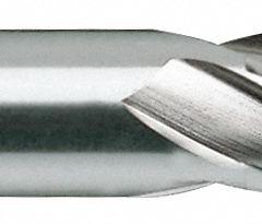 YG-1 Square End Mill: High Speed Steel, 4 Flute, 1/2" Mill Dia, 1" LOC, 2-11/16" OAL (MPN 04070)