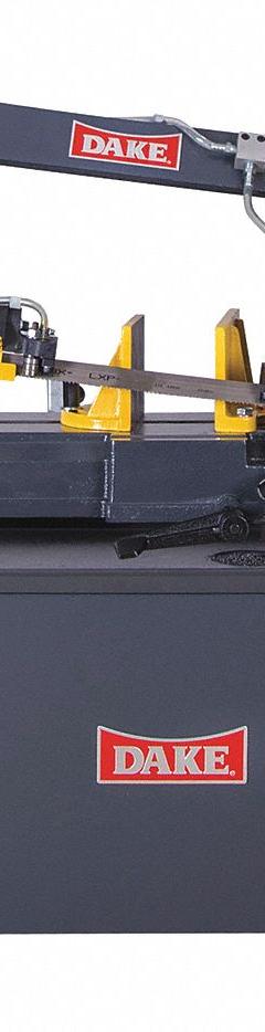 DAKE CORPORATION Band Saw: 9 in x 12 in, 98 to 328, 45° Right, 16.0 A, 1 Phase, 110V AC/120V AC (MPN 983101). Key specifications — attr325085: DAKE CORPORATION; attr313073: 16.0 A; attr313074: 1; attr313072: 45° Right; attr313070: 9 in x 12 in; attr313071: 98 to 328.