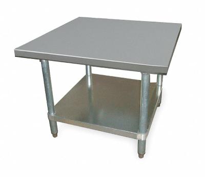 APPROVED VENDOR Work Table: Fixed Ht, Stainless Steel, 36 in x 30 in - Stainless-Steel-Top Worktables