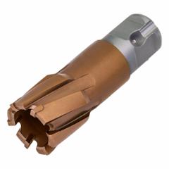 SLUGGER BY FEIN Annular Cutter: 5 51/64 in Cutter Dia, 1 3/8 in Max Cutting Dp, Pilot Pin Included (MPN 63127839004). Key specifications — attr253884: Yes; attr253885: TiAlSiN; attr253886: Carbide; attr253888: Inch; attr277149: SLUGGER BY FEIN.