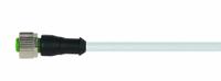 Cordset: M12 Female Straight X Bare Wire, 5 Pins, Gray, PUR, 3 m Cable Lg, 4 A Max Current (A) (MPN 7000-12241-2350300). Key specifications — Cable Jacket Color: Gray; End 1 Gender: Female; End 1 Mounting Orientation: Straight; End 2 Connection Type: Bare Wire; IP Rating: IP65; Brand: MURRELEKTRONIK; Wire Size: 22 AWG; Cable Jacket Material: PUR.