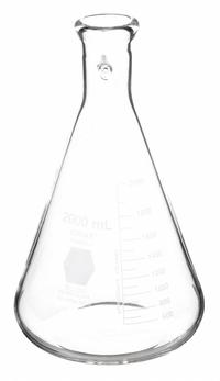 KIMBLE Filtering Flask: 2 L, Colorless, Conical, A, 9 Compatible with Stopper Size (MPN 27060-2000). Key specifications — Shape: Conical; Body Color: Colorless; Brand: KIMBLE; Compatible with Stopper Size: 9; USP Specification: Type I.