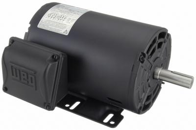 WEG General Purpose Motor: Rigid Base Mount, Open Drip Proof, 1 1/2 hp, 230/460V AC - Rigid Base 3-Phase General Purpose AC Motors