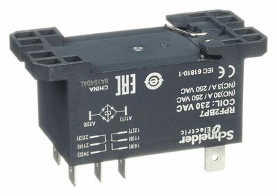 SCHNEIDER Enclosed Power Relay: DIN-Rail & Surface Mounted, 30 A Current Rating, 230V AC - Combination DIN-Rail & Surface-Mounted Relays