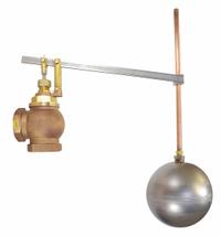 APPROVED VENDOR Float Valve Assembly: For Water Media, Angle Valve Body, Cylindrical, Bronze, FNPT (MPN AHLB200-GR). Key specifications — Mounting: Horizontal Piping; Arm Adjustability: Adjustable; Connection Gender - Side 1: Female; Connection Gender - Side 2: Female; Brand: APPROVED VENDOR; Connection Type - Side 1: NPT; Connection Type - Side 2: NPT; Flow Rate: 175 gpm @ 60 psi.