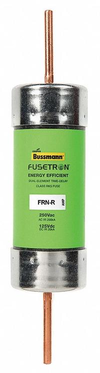 BUSSMANN Fuse: Class RK5, FRN-R Series, Time-Delay, 75 A, 250 V AC, 125 V DC, Non-Indicating (MPN FRN-R-75). Key specifications — Series: FRN-R.