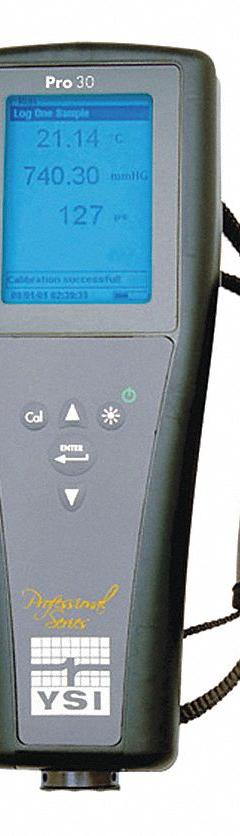YSI Handheld Multiparameter Meter: Conductivity/Temp, Electrodes Sold Separately (MPN PRO30). Key specifications — Test Parameters: Conductivity; Manufacturer Part Number: PRO30; Configured Test Parameters: Conductivity; Measurement Components Included: Electrodes Sold Separately; Other Accessories Included: Batteries; Reagents and Solutions Included: Reagents Sold Separately.