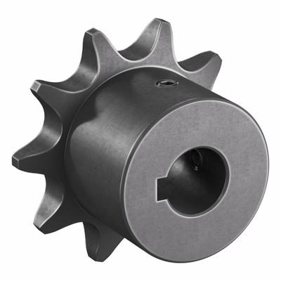 TRITAN Roller Chain Sprocket: 08B, For 1/2 in Chain Pitch, 12 mm Bore Dia, 10 Teeth - Size 08B Fixed-Bore Roller Chain Sprockets