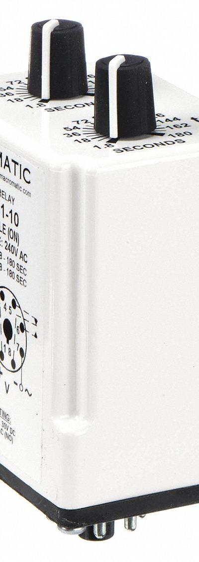 MACROMATIC Single Function Time Delay Relay: Socket Mounted - Socket-Mounted Relays