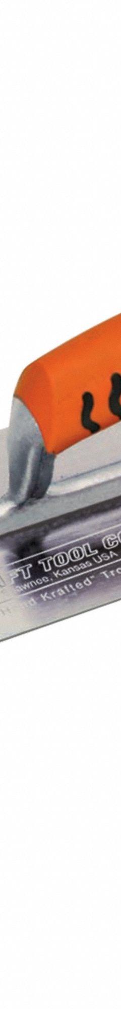 KRAFT TOOL Pool Trowel: Blade Material Carbon Steel, Blade Shape Round, 4 in Blade Wd (MPN CF437PF). Key specifications — attr1008665: Camel Back; attr1005004: KRAFT TOOL; attr1008664: ProForm.