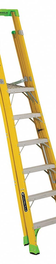 LOUISVILLE LADDER Platform Stepladder: Fiberglass, 375 lb Load Capacity, 43 lb Wt, 14.3 in x 19 in (MPN FCP1406HD). Key specifications — Brand: LOUISVILLE LADDER.