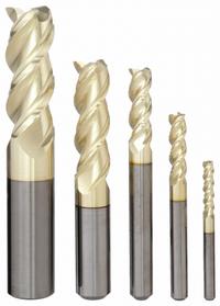 APPROVED VENDOR End Mill Set: Corner-Radius, 5 Pc, Carbide, ZrN Coated, 3 Flute (MPN 283-888882)