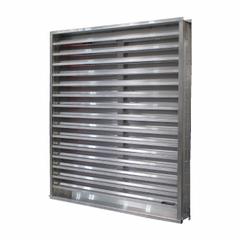 Wind Driven louver: Hat Channel, Flush Mount, 53 1/2 in H, 53 1/2 in W, Aluminum, 37° Blade Angle (MPN DCFL-D-4 5454). Key specifications — Brand: S&P AIR CONTROL; Maximum Air Velocity: 1250 fpm.