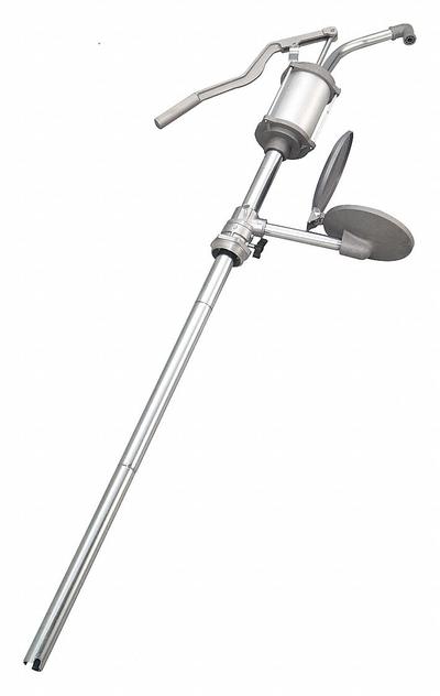 Dayton Hand Pump: Lever Action, Pump with Spout, Aluminum Housing, 16 oz per stroke - Lever Handle Standard Drum Pumps
