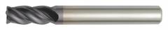 WIDIA HANITA Corner Radius End Mill: Carbide, TiAlN Coated, 4 Flute, 1/8" Mill Dia, 1/2" LOC, 2" OAL (MPN TF4V0503001A)