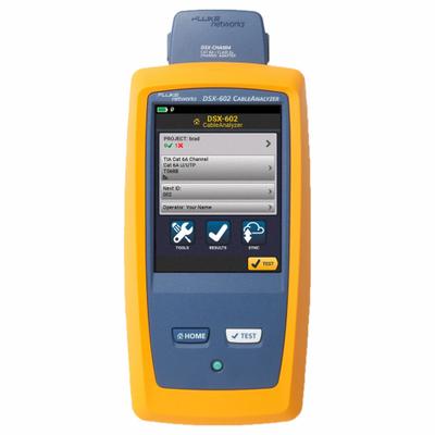 FLUKE NETWORKS Cable Tester: DSX-602 CableAnalyzer, Base Model, DSX-602, Network, CAT3/CAT6A - Copper Cable Certification Testers