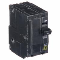 SQUARE D Miniature Circuit Breaker: 20 A, 120/240V AC, Single Phase, 10kA at 120/240V AC, 2 Poles (MPN QO220). Key specifications — Phase: Single; Amps: 20 A; AC Voltage Rating: 120/240V AC; Max. AIR Rating: 10kA at 120/240V AC; For Use With: QO Load Centers and NQ Panelboards; Brand: SQUARE D.