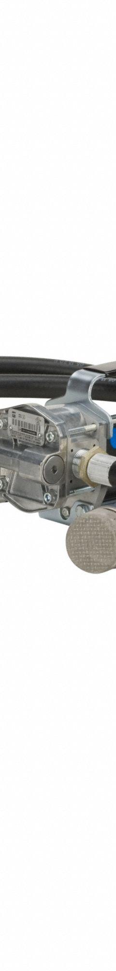 GPI Electric Drum Pump: 12 V DC, 1/10 hp HP, 8 gpm Max. Flow Rate, Pump with Hose & Nozzle, Aluminum (MPN 147000-01). Key specifications — Brand: GPI; Meter: Not Included.